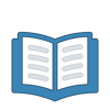 High School Language Arts Program icon - open book