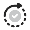 90 percent course completion icon