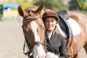 photo of williamsburg student with horse