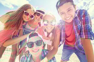 Photo of Williamsburg students having fun
