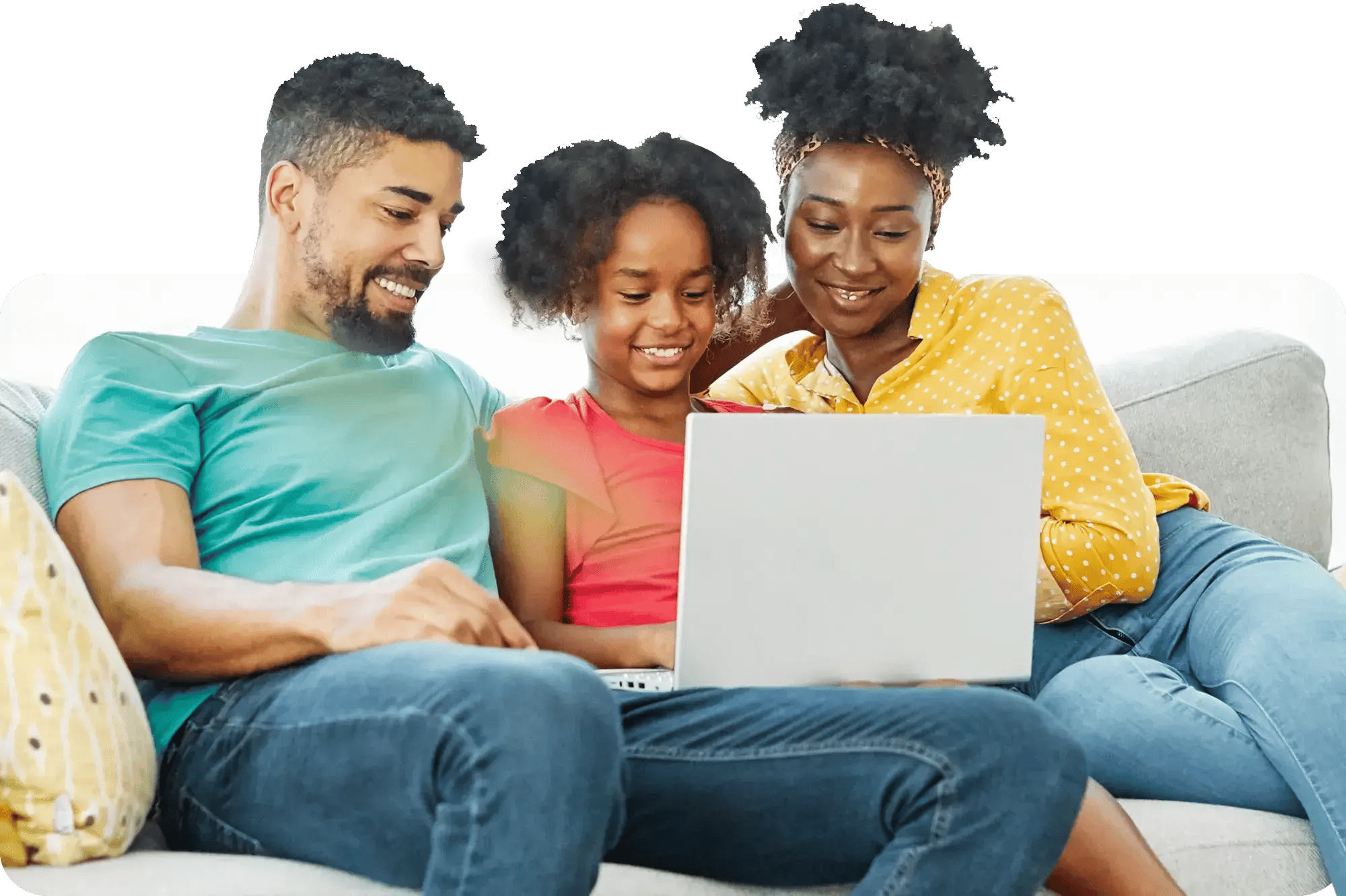 Family comparing their schooling options
