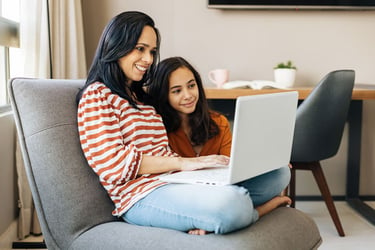 Parent and Student Checking Work